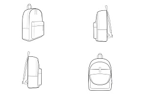 Backpack Bags Set 1 Procreate Brush