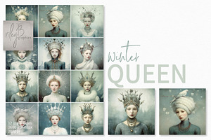 Winter Queen Digital Paintings