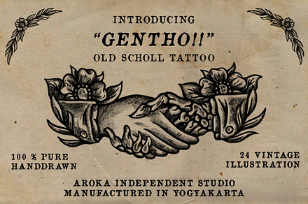 old school tattoo, an Education Illustration by AROKA