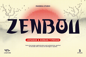 Zenbou - Japanese and Korean Font