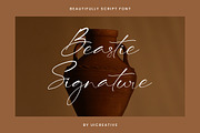 Beastie Signature Font, a Handwritten Font by UICreative (Thumbnail 1 of 13)