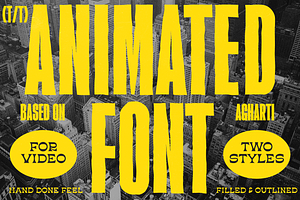 Animated Font Agharti