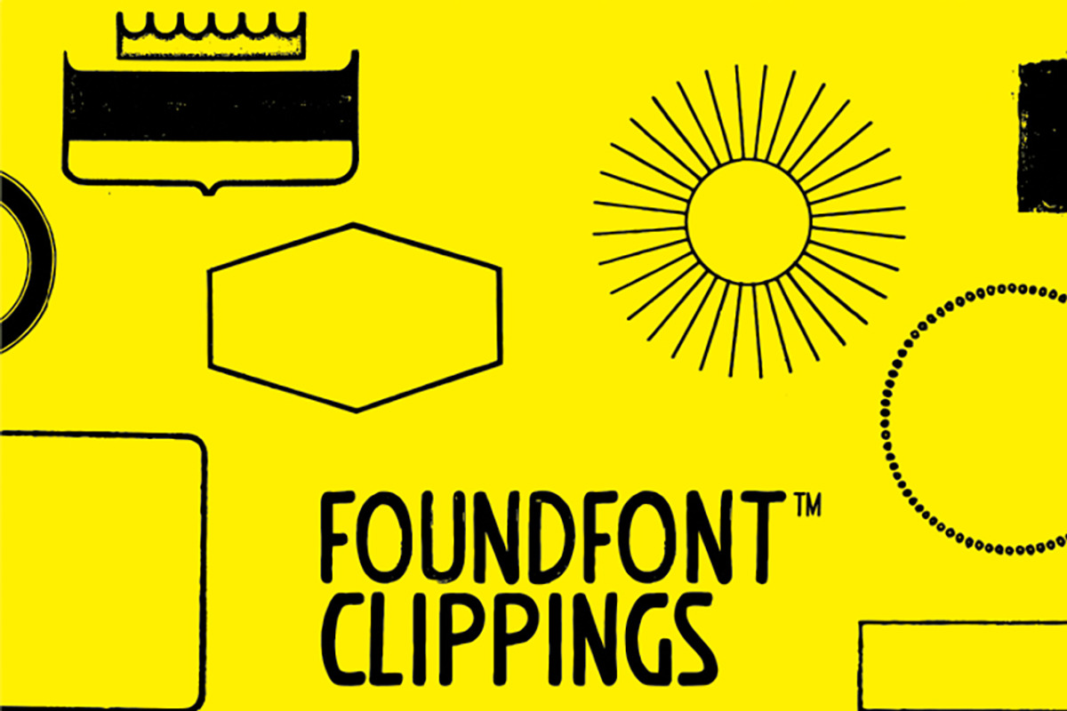 FOUNDFONT CLIPPINGS, a Font by FOUNDFONT™