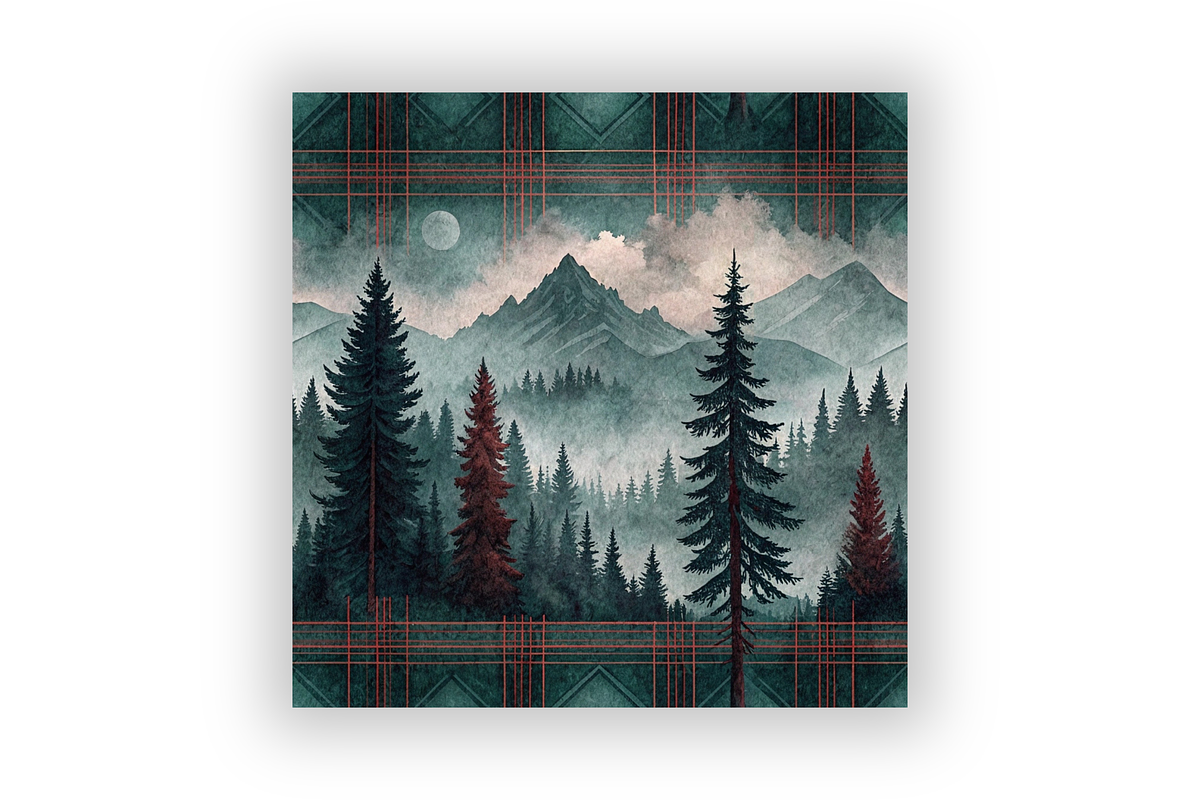Rustic Plaid Flannel Autumn Patterns, a Pattern Graphic by FloridPrintables (Photo 6 of 9)
