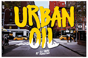 Urban Oil Typeface, a Handwritten Font by Eli Shore Productions (Thumbnail 1 of 5)