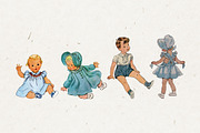 Vintage Children Clip Art, a Person Illustration by Patterns for Dessert (Thumbnail 12 of 13)