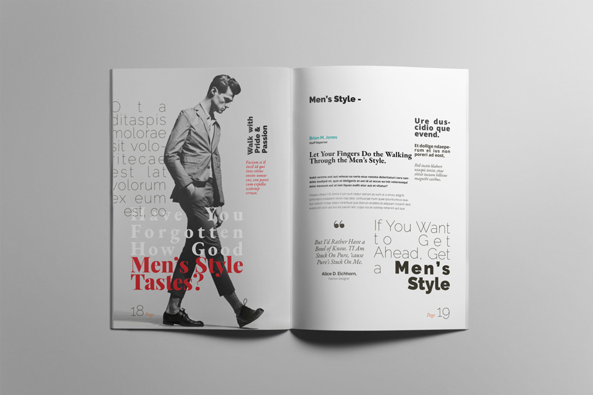 Fashion Magazine Template Design, a Magazine Template by Swayang (Photo 10 of 15)