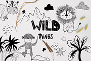 Wild safari animals clipart for kids, a Pattern Graphic by Astra Menta (Thumbnail 1 of 10)