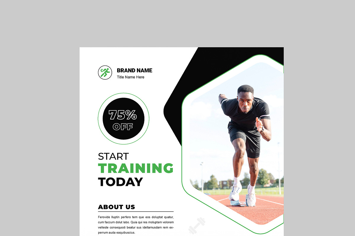 Fitness Flyer Template, a Flyer Template by MightyDesign (Photo 2 of 8)