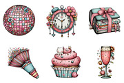 Happy New Year Clipart, an Illustration by CreationArt (Thumbnail 4 of 7)