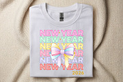 New Year Coquette Bow Png, an Illustration by SinaCreation (Thumbnail 6 of 11)