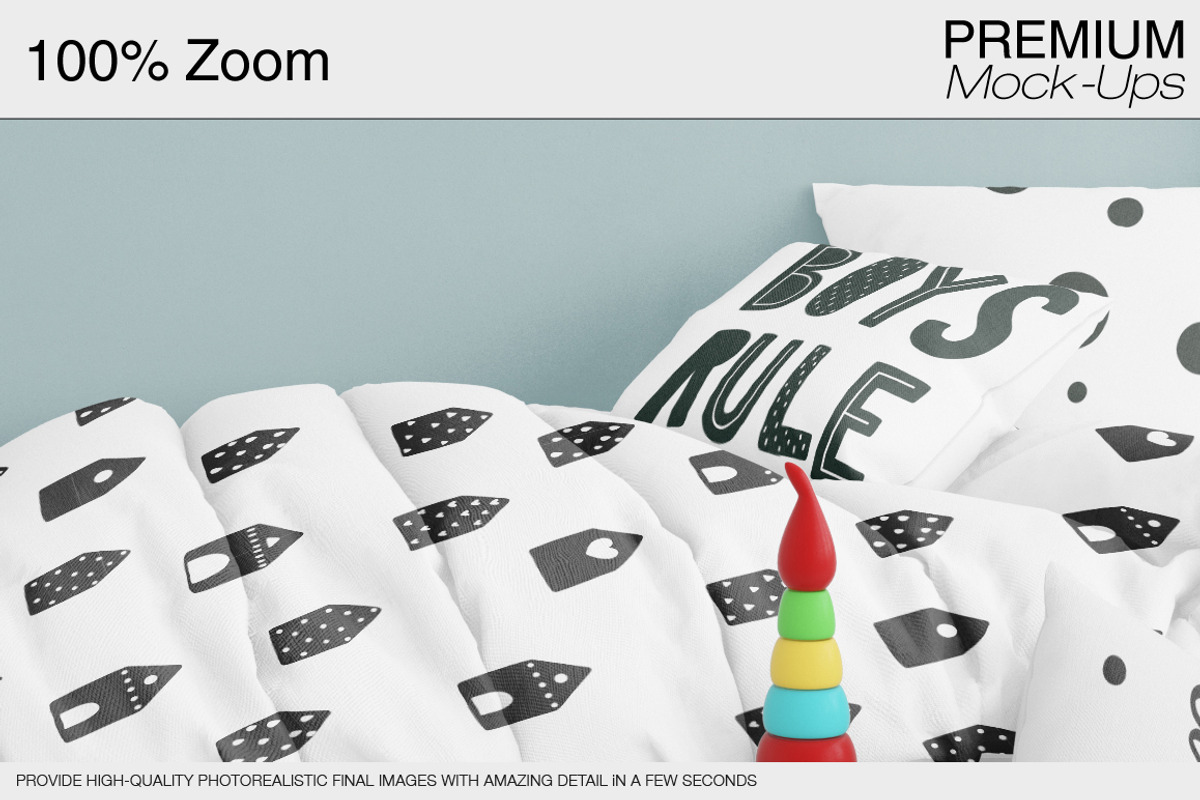 Kids Room and Bedding Mockups, a Product Mockup by mock-ups (Photo 16 of 16)