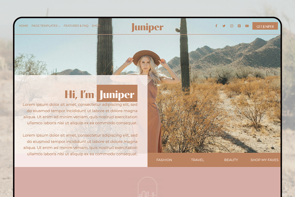 Juniper, a WordPress Template by Gadabout Studio (Photo 1 of 2)