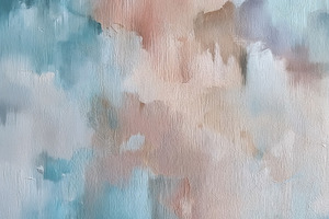 Abstract oil painting texture featuring soft blue and peach past, a Photo by Studio ANNA