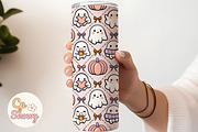 Ghostly Cute Harvest Seamless, a Pattern Graphic by CpSnowy (Thumbnail 3 of 5)