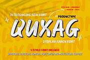 Quxag - Display Font, a Handwritten Font by productype1 (Thumbnail 1 of 10)