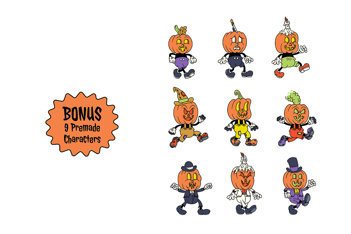 Jack O' Lantern Mascot Creator, a Seasonal Illustration by The Isian (Photo 9 of 17)