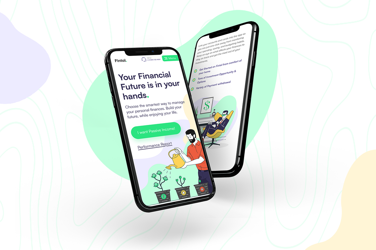 Fintal - Finance Landing Page, a Landing Page Template by byalikhan (Photo 5 of 6)