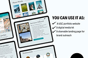 UGC Portfolio Website Template, a Websites & App Template by Sky and Stars (Thumbnail 5 of 6)