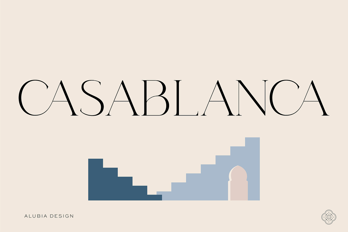 Casablanca - Sleek & Exotic Serif, a Serif Font by Alubia design (Photo 10 of 11)
