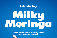 Milky Moringa – Soft Display Font
