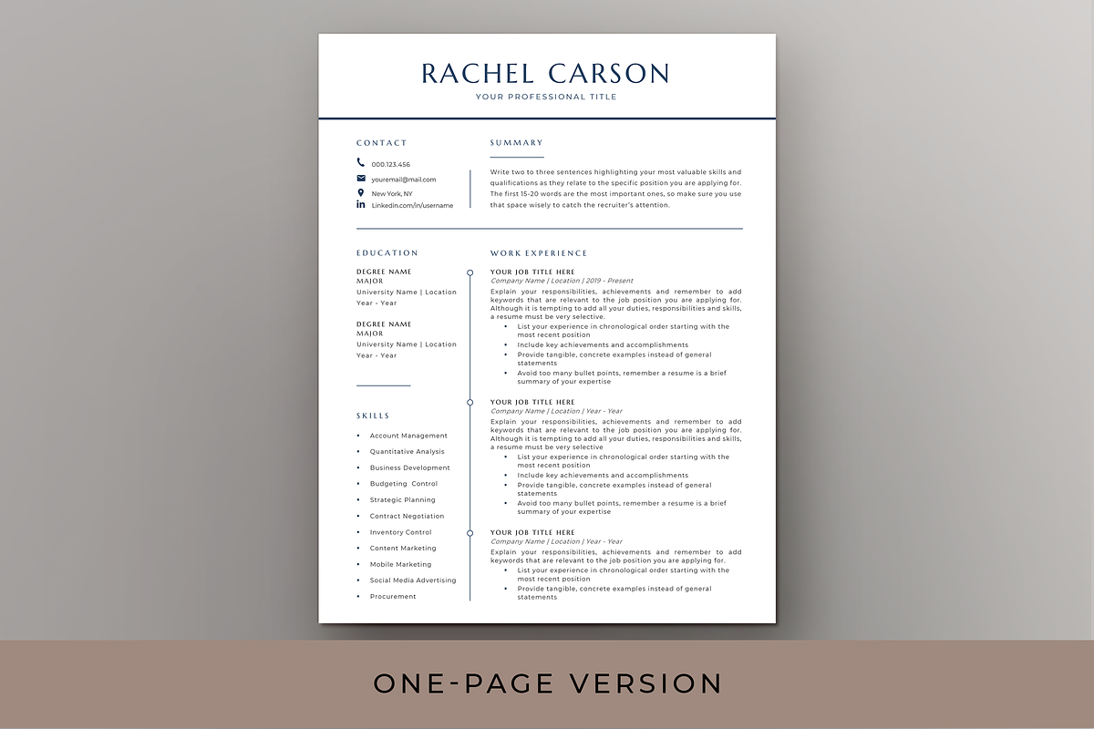 Executive Resume & Cover Letter Word, a Resume Template by Resume Bureau (Photo 2 of 6)