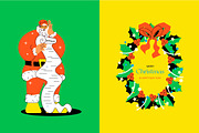Santa Claus Bundle, a Background Graphic by Lucky Shop (Thumbnail 5 of 7)