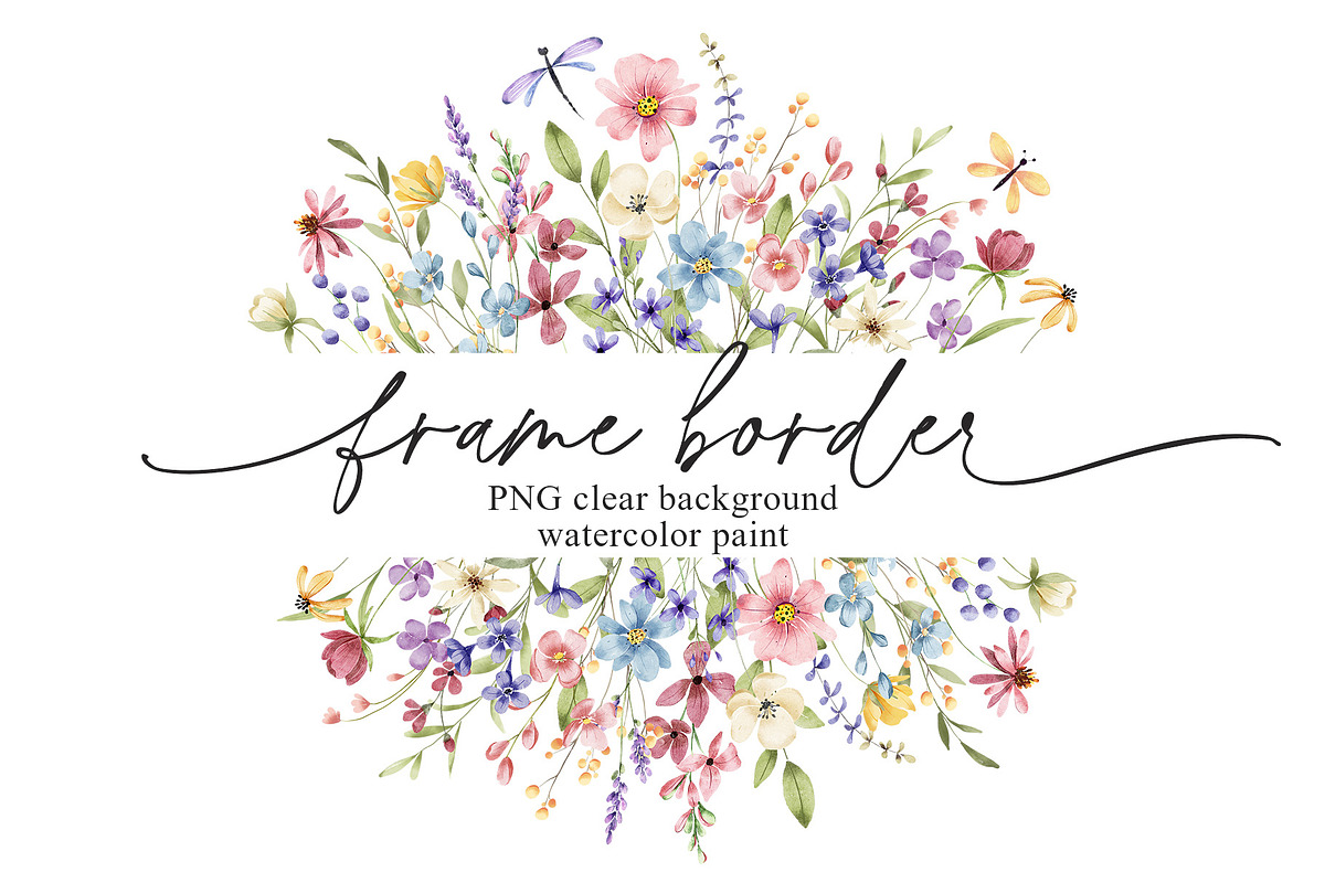 Floral watercolor set, clipart., a Decorative Illustration by Larisa Maslova (Photo 3 of 13)