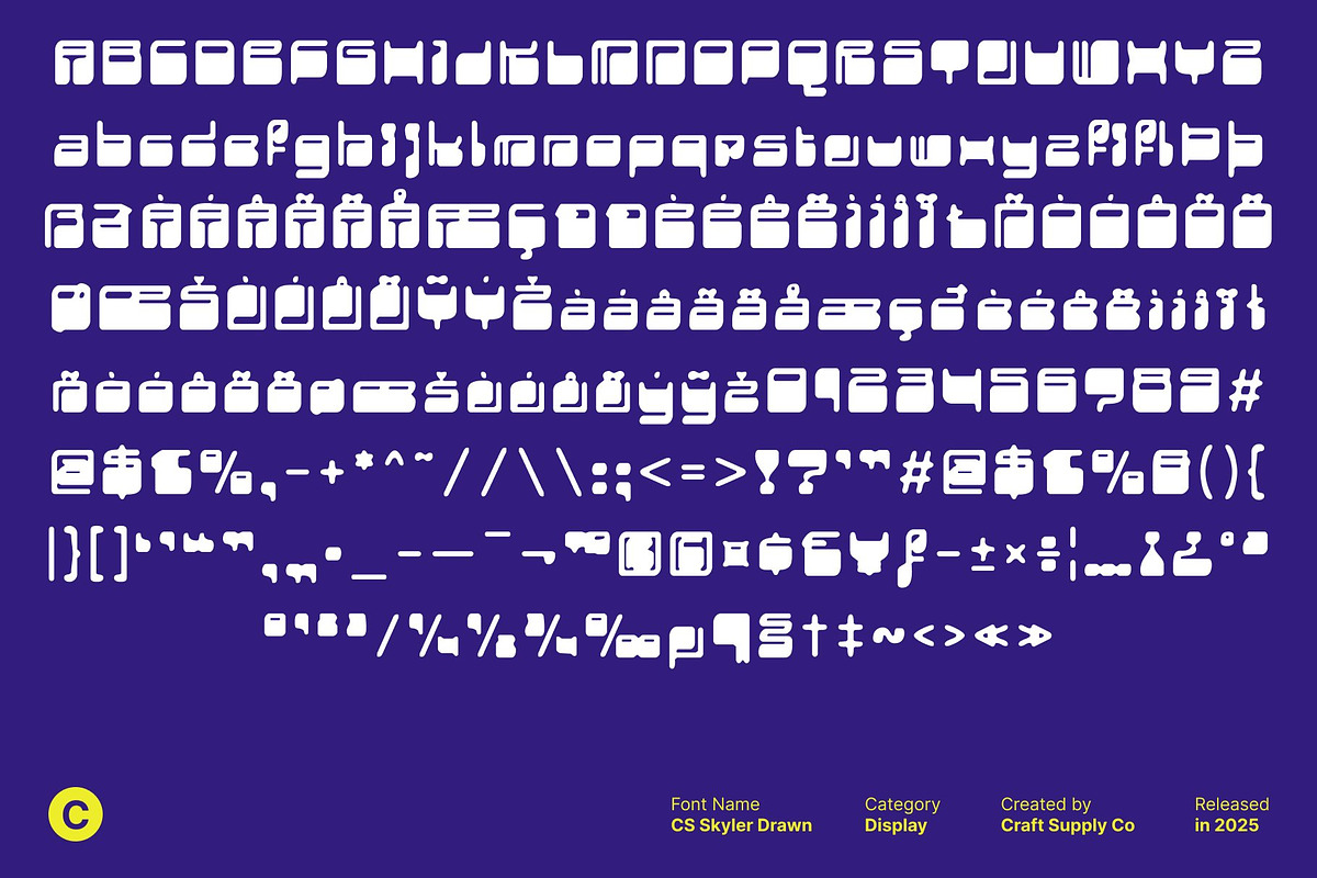 CS Skyler Drawn, a Sans Serif Font by Craft Supply Co. (Photo 8 of 8)