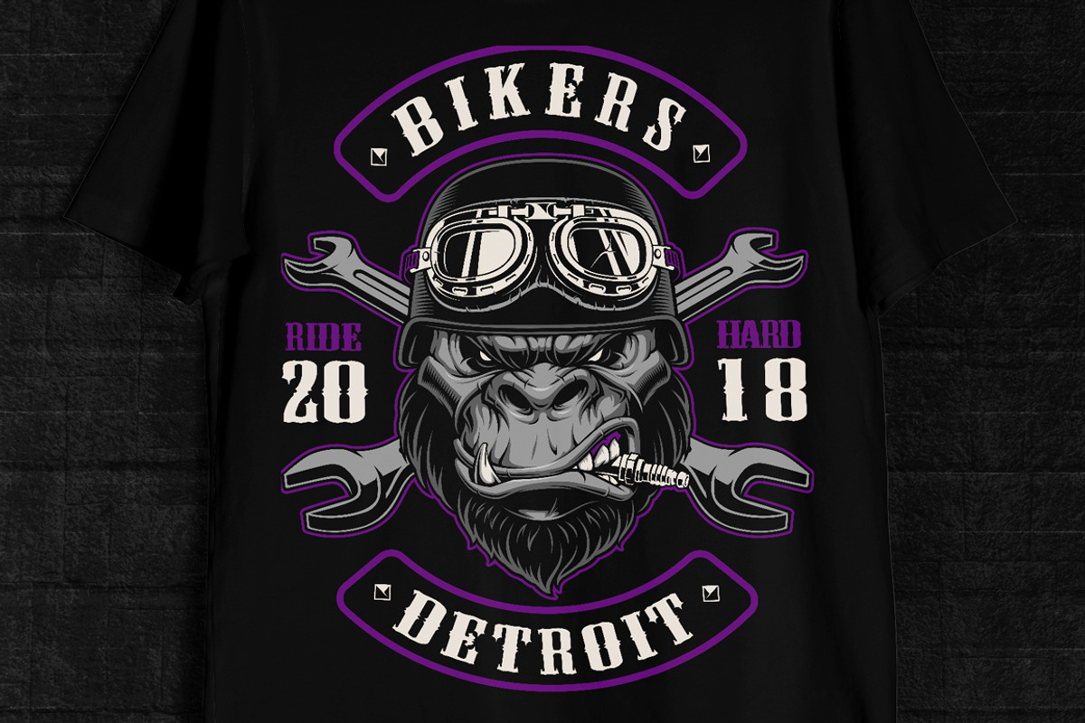 Set of Bikers Shirt Designs., an Illustration by Harry Kasyanov (Photo 4 of 12)