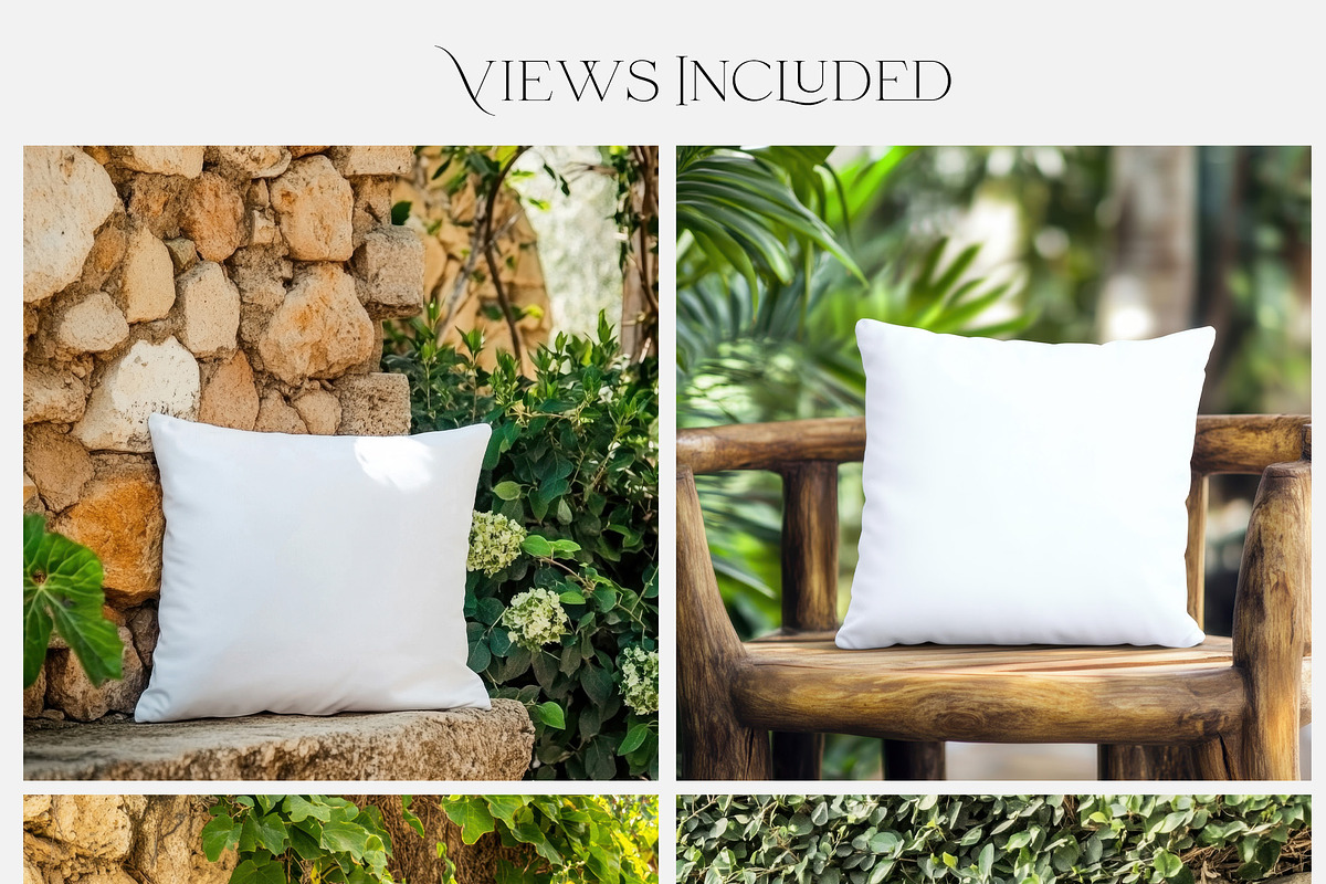 Outdoor Throw Pillows Mockups, a Product Mockup by mock-ups (Photo 2 of 10)