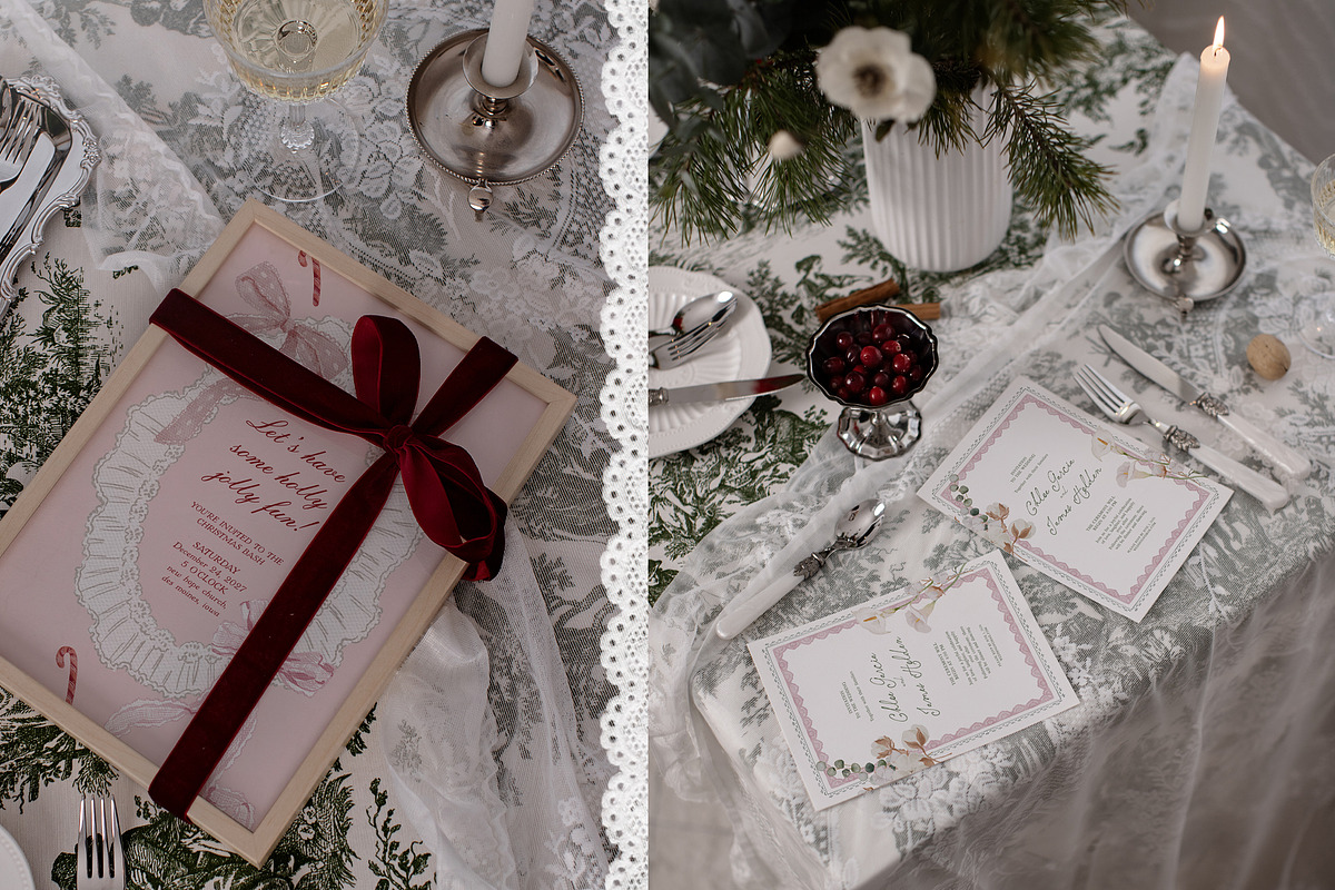 Toile De Noel Christmas Mockup, a Household Mockup by Muse Mockups (Photo 7 of 16)