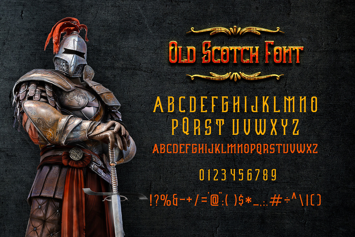 Old Scotch Font, a Script Font by OWPictures (Photo 1 of 4)