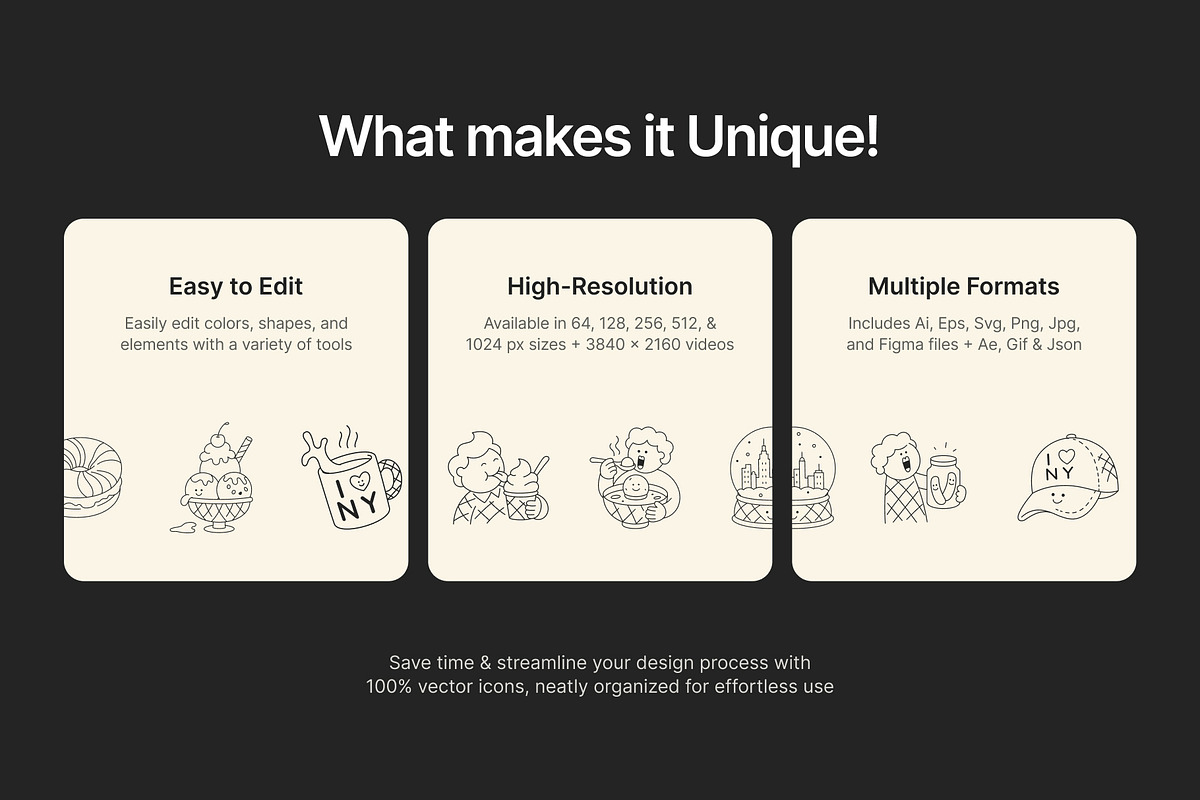 130 New York Doodles Bundle, an Outline Icon by Prosymbols (Photo 2 of 10)