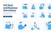 140 Animated Tech and Business, a Technology Illustration by Vectors Market (Thumbnail 1 of 5)