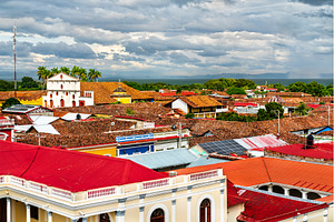 Colonial Rooftops and Cityscape of, an Architecture Photo by Leonid Andronov