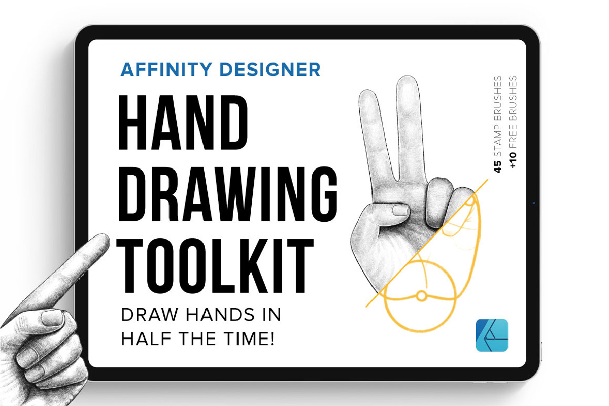 Hand Drawing Toolkit for Affinity, a Brush Add-On by Riveros Illustration (Photo 1 of 8)