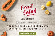 Fruit Salad Brush Font + Extras, a Script Font by milenabdesign (Thumbnail 10 of 10)
