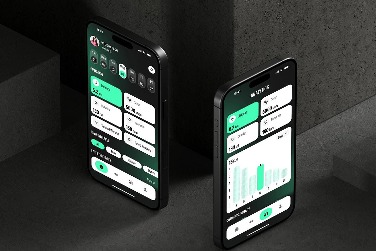 FitZone - Fitness & Gym App UI Kit, an UI Kit Template by Creative Perspective (Photo 7 of 8)