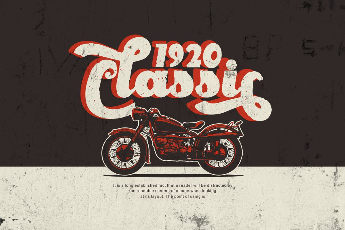 Royal Vintage - Bold Retro Font, a Script Font by PutraCetol Studio (Photo 4 of 12)