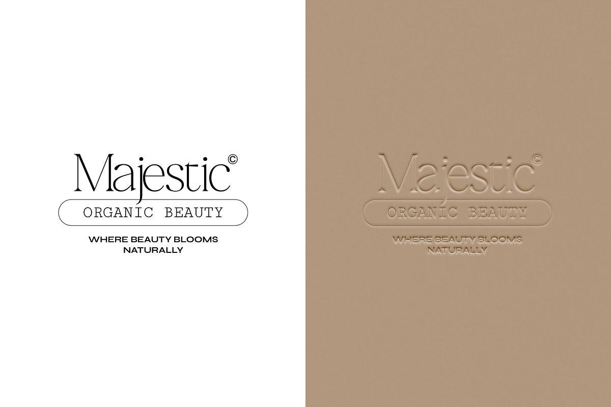 Debossed Paper Logo Mockup PSD, a Packaging Mockup by Feel This (Photo 2 of 5)