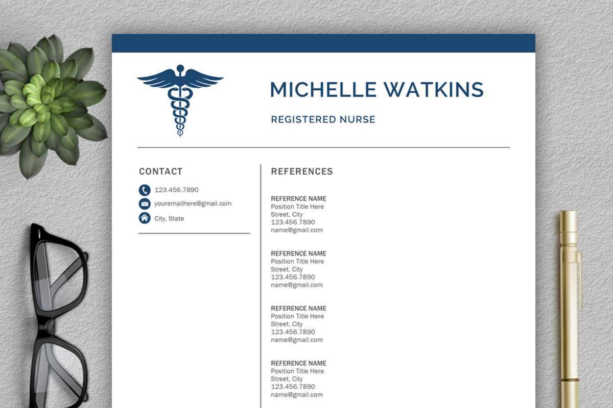 Medical Resume | Nurse CV, a Resume Template by Klamp Studio (Photo 5 of 7)