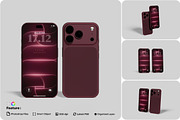 iPhone Mockup, an iPhone Mockup by AnasStudio (Thumbnail 1 of 5)