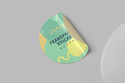 Glossy Sticker Mockup Set, a Packaging Mockup by megostudi0 (Thumbnail 2 of 6)