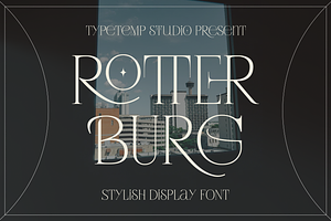 Rotterburg Stylish Display Font