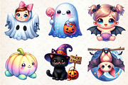 Kawaii Baby Halloween Clipart, an Illustration by Dream Creation (Thumbnail 3 of 6)