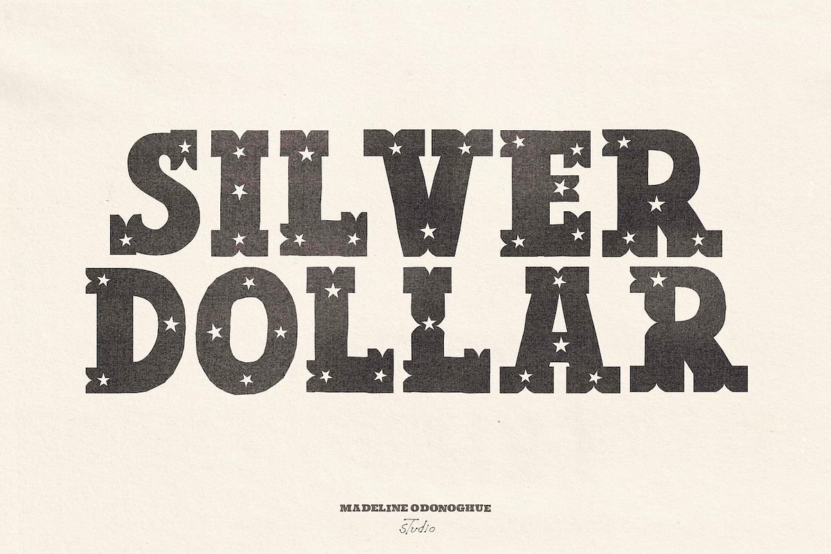 ShowBill Hand Drawn Western Font, a Slab Serif Font by Madeline ODonoghue Design (Photo 2 of 10)
