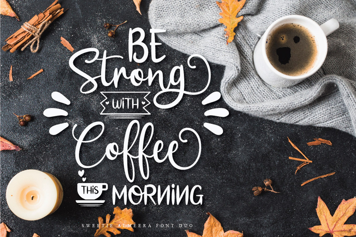 Sweetie Almeera Font Duo, a Script Font by Almeera Std (Photo 10 of 11)