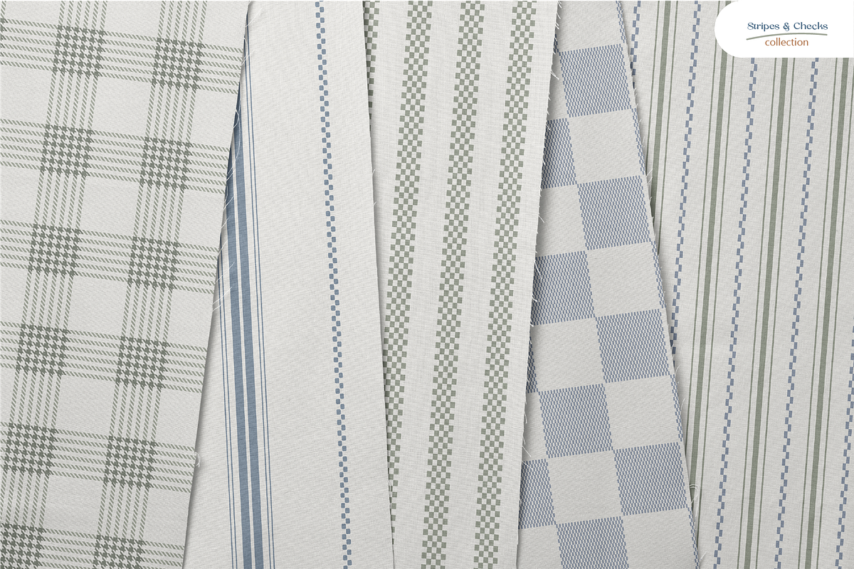 Stripes and Chekcs Patterns, a Pattern Graphic by InaCorart (Photo 2 of 6)