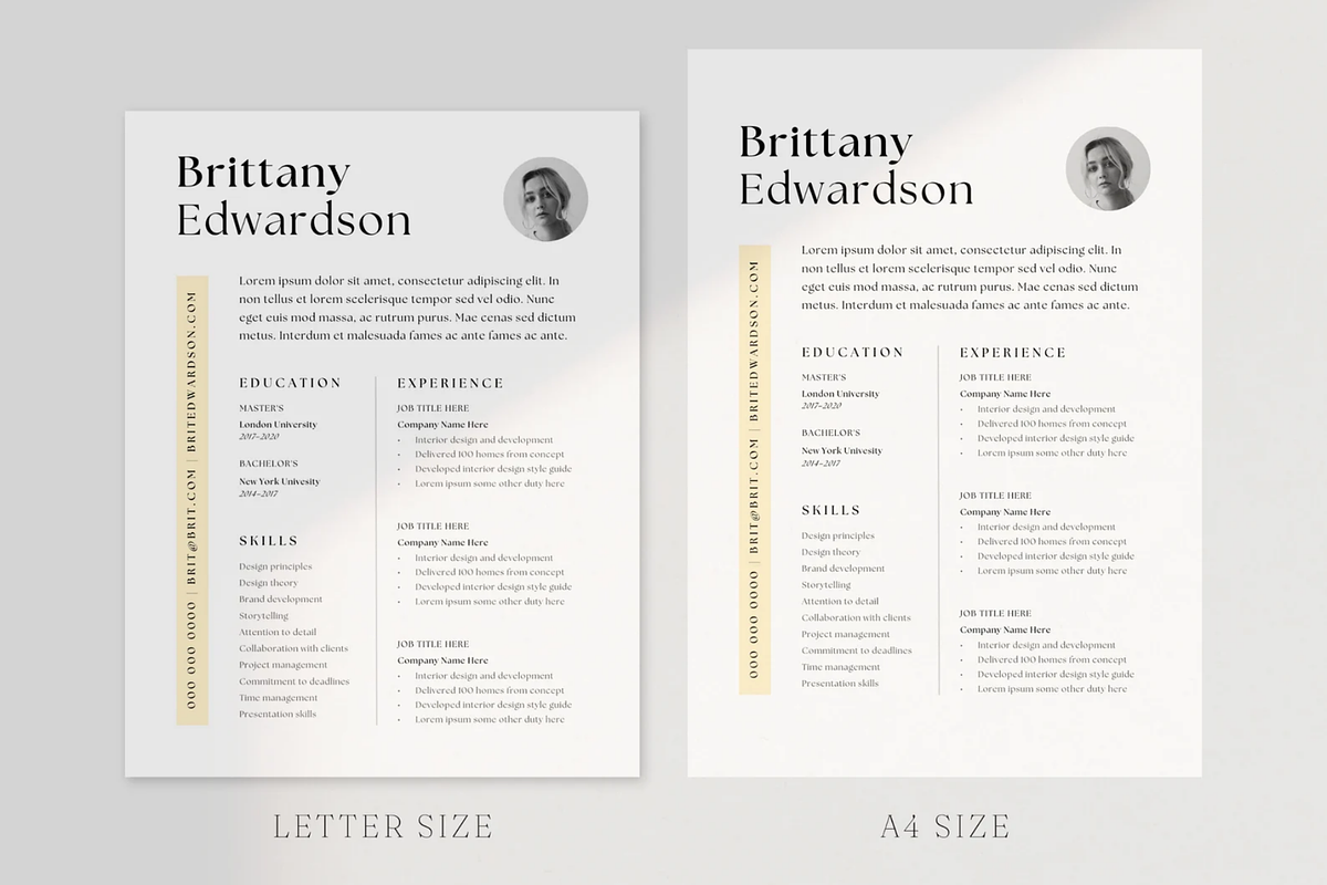 Creative Resume Template Canva, a Resume Template by frommakertomaker (Photo 6 of 8)